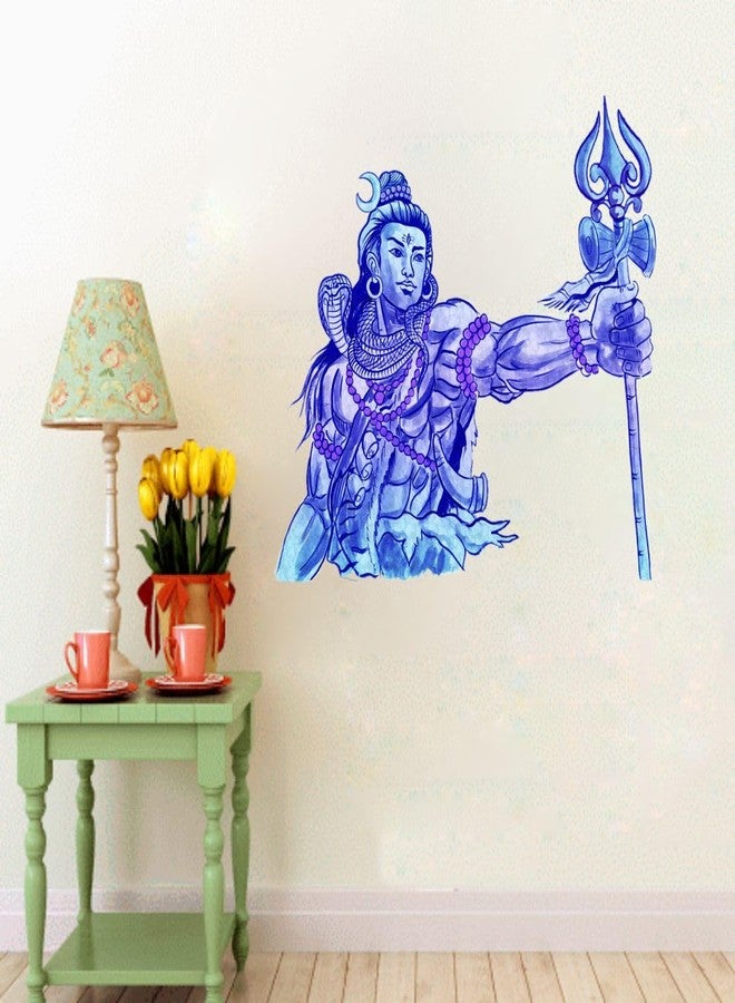 Sticker Studio ملصقات جدارية من الفينيل PVC بتصميم اللورد شيفا من ستيكر ستوديو (متعددة الألوان، 58 سم × 58 سم) - Image 2